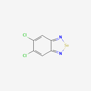 molecular formula C6H2Cl2N2Se B12811964 5,6-Dichloro-2,1,3-benzoselenadiazole CAS No. 21641-42-9