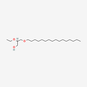 molecular formula C21H44O3 B12811966 rac-1-Hexadecyloxo-2-ethoxy-3-hydroxypropane CAS No. 92758-87-7