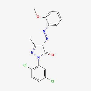 2-(2,5-Dichlorophenyl)-2,4-dihydro-4-((2-methoxyphenyl)azo)-5-methyl-3H-pyrazol-3-one