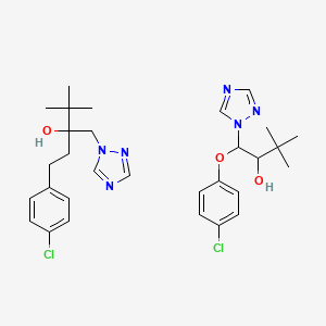 molecular formula C30H40Cl2N6O3 B12812056 Folicur Plus CAS No. 124027-07-2