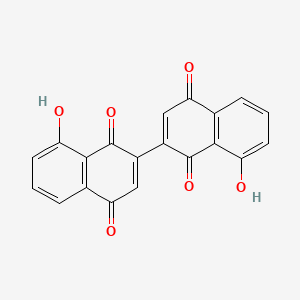 molecular formula C20H10O6 B12812075 3,3'-Bisjuglone CAS No. 61836-43-9