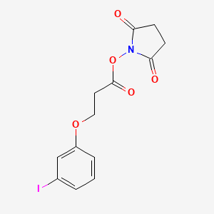 molecular formula C13H12INO5 B12812103 (2,5-dioxopyrrolidin-1-yl) 3-(3-iodophenoxy)propanoate 