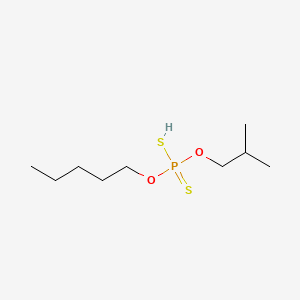 molecular formula C9H21O2PS2 B12812135 o-Isobutyl o-pentyl phosphorodithioate CAS No. 68516-01-8