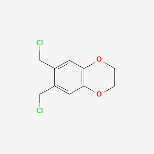 molecular formula C10H10Cl2O2 B1281215 6,7-Bis(chloromethyl)-2,3-dihydro-1,4-benzodioxin CAS No. 80985-34-8