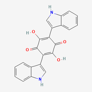 molecular formula C22H14N2O4 B12812200 Didemethylasterriquinone D CAS No. 78860-40-9