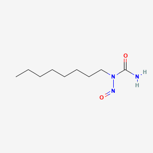 molecular formula C9H19N3O2 B12812212 1-Nitroso-1-octylurea CAS No. 18207-29-9