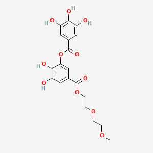 Benzoic acid, 3,4-dihydroxy-5-((3,4,5-trihydroxybenzoyl)oxy)-, 2-(2-methoxyethoxy)ethyl ester