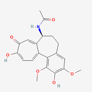 Acetamide, N-(5,6,7,9-tetrahydro-2,10-dihydroxy-1,3-dimethoxy-9-oxobenzo(a)heptalen-7-yl)-, (S)-