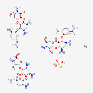 molecular formula C60H127N15O26S B12812268 Gentiomycin C 