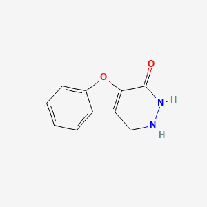 molecular formula C10H8N2O2 B12812276 2,3-Dihydro[1]benzofuro[2,3-d]pyridazin-4(1H)-one CAS No. 50266-88-1