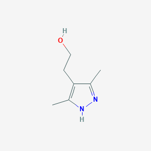 molecular formula C7H12N2O B1281228 2-(3,5-二甲基-1H-吡唑-4-基)乙醇 CAS No. 83467-31-6