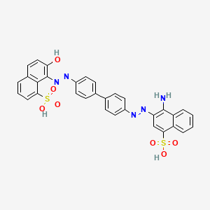 molecular formula C32H23N5O7S2 B12812297 Direct Red 17 free acid CAS No. 25188-32-3