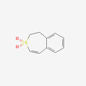 molecular formula C10H10O2S B12812301 1,2-Dihydro-3-benzothiepine 3,3-dioxide CAS No. 2765-43-7