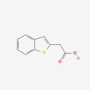 molecular formula C10H8O2S B1281232 2-(Benzo[b]thiophen-2-yl)acetic acid CAS No. 75894-07-4