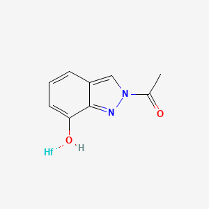 Hafnium;1-(7-hydroxyindazol-2-yl)ethanone