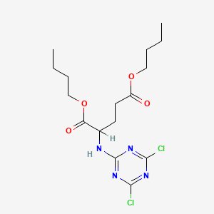 Dibutyl 2-((4,6-dichloro-1,3,5-triazin-2-yl)amino)pentanedioate