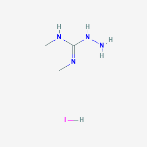 molecular formula C3H11IN4 B1281238 2-氨基-1,3-二甲基胍氢碘酸盐 CAS No. 71440-83-0