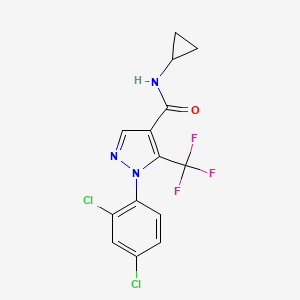 N-cyclopropyl-1-(2,4-dichlorophenyl)-5-(trifluoromethyl)pyrazole-4-carboxamide