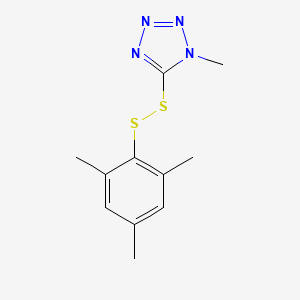 molecular formula C11H14N4S2 B12812385 5-(Mesityldithio)-1-methyl-1H-tetraazole CAS No. 52065-83-5