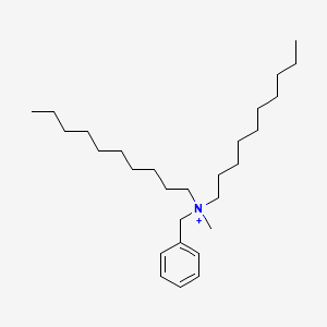 molecular formula C28H52N+ B12812421 Benzyldidecylmethylammonium CAS No. 148102-92-5