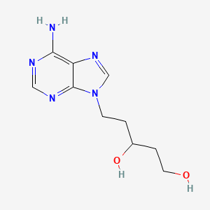 molecular formula C10H15N5O2 B12812430 5-(6-Aminopurin-9-yl)pentane-1,3-diol CAS No. 69895-62-1