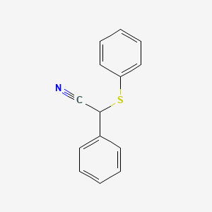 molecular formula C14H11NS B12812439 Phenyl(phenylthio)acetonitrile CAS No. 32121-59-8