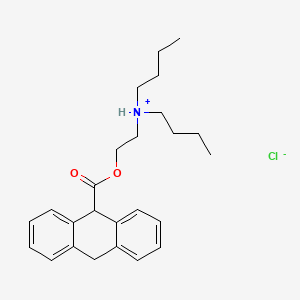 dibutyl-[2-(9,10-dihydroanthracene-9-carbonyloxy)ethyl]azanium;chloride