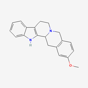 molecular formula C20H20N2O B12812450 17-Methoxy-15,16,17,18,19,20-hexadehydroyohimban CAS No. 57692-28-1