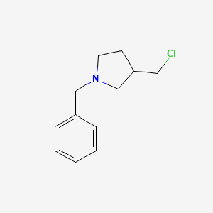 molecular formula C12H16ClN B1281246 1-Benzyl-3-(chloromethyl)pyrrolidine CAS No. 51535-01-4