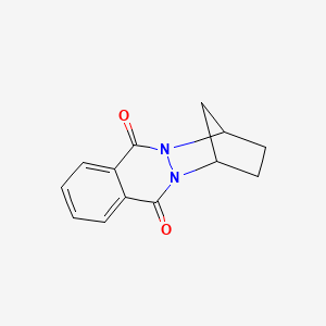 molecular formula C13H12N2O2 B12812472 1,4-Methanopyridazino(1,2-b)phthalazine-6,11-dione, 1,2,3,4-tetrahydro- CAS No. 77762-21-1