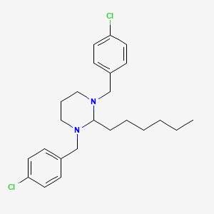 1,3-Bis(4-chlorobenzyl)-2-hexylhexahydropyrimidine