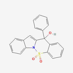 12-Phenyl-12H-indolo[1,2-b][1,2]benzothiazin-12-ol 5,5-dioxide