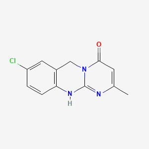 8-Chloro-2-methyl-1,6-dihydro-4H-pyrimido(2,1-b)quinazolin-4-one