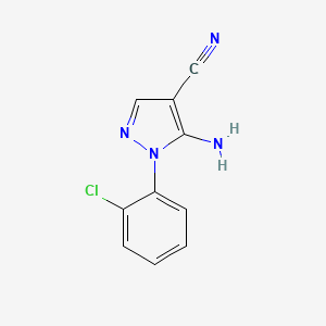 molecular formula C10H7ClN4 B1281251 5-Amino-1-(2-chlorophenyl)-1H-pyrazole-4-carbonitrile CAS No. 64096-89-5