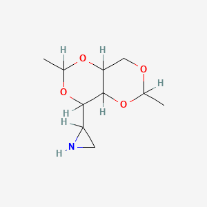 2-(2,6-Dimethyltetrahydro(1,3)dioxino(5,4-d)(1,3)dioxin-4-yl)aziridine