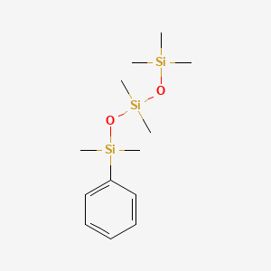 molecular formula C13H26O2Si3 B12812523 Heptamethylphenyltrisiloxane CAS No. 72451-53-7