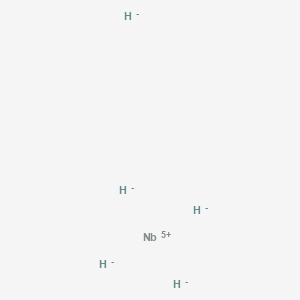 molecular formula H5Nb B12812564 Niobium Hydride CAS No. 12655-93-5