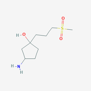 3-Amino-1-(3-(methylsulfonyl)propyl)cyclopentanol