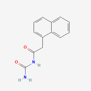 molecular formula C13H12N2O2 B12812609 Urea, (1-naphthylacetyl)- CAS No. 102613-45-6