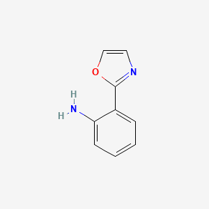 molecular formula C9H8N2O B1281261 2-(1,3-Oxazol-2-yl)aniline CAS No. 62882-10-4