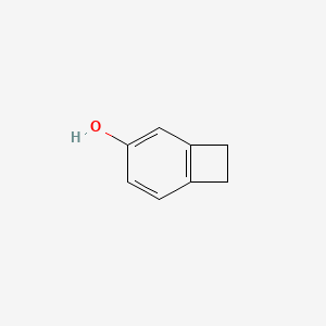 molecular formula C8H8O B12812659 Bicyclo[4.2.0]octa-1,3,5-trien-3-ol CAS No. 4082-20-6