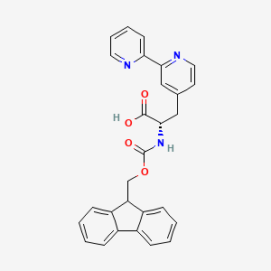 (S)-2-((((9H-Fluoren-9-yl)methoxy)carbonyl)amino)-3-([2,2'-bipyridin]-4-yl)propanoic acid