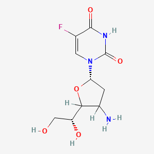 2,4(1H,3H)-Pyrimidinedione, 1-(3-amino-2,3-dideoxy-alpha-D-ribo-hexofuranosyl)-5-fluoro-