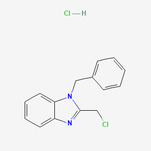 molecular formula C15H14Cl2N2 B1281272 1-苄基-2-氯甲基-1H-苯并咪唑盐酸盐 CAS No. 878748-66-4