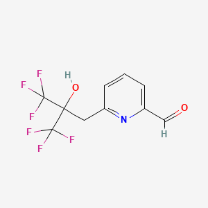 2-Pyridinecarboxaldehyde, 6-(2-hydroxy-3,3,3-trifluoro-2-(trifluoromethyl)propyl)-