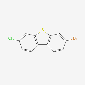 molecular formula C12H6BrClS B12812788 3-Bromo-7-chlorodibenzo[b,d]thiophene 