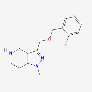 3-(((2-Fluorobenzyl)oxy)methyl)-1-methyl-4,5,6,7-tetrahydro-1H-pyrazolo[4,3-c]pyridine