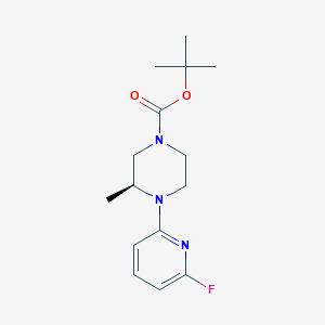 molecular formula C15H22FN3O2 B12812816 tert-Butyl (S)-4-(6-fluoropyridin-2-yl)-3-methylpiperazine-1-carboxylate 