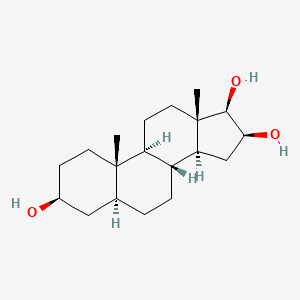 molecular formula C19H32O3 B12812820 5alpha-Androstane-3beta,16beta,17beta-triol CAS No. 27261-27-4