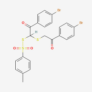 S-(2-(4-Bromophenyl)-1-((2-(4-bromophenyl)-2-oxoethyl)thio)-2-oxoethyl) 4-methylbenzenesulfonothioate